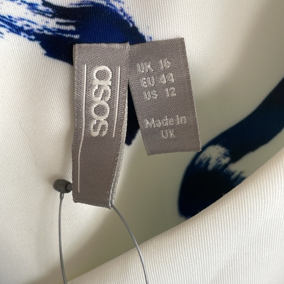 3/$30 Wrap dress by ASOS with geometric design NWT - Picture 4 of 8